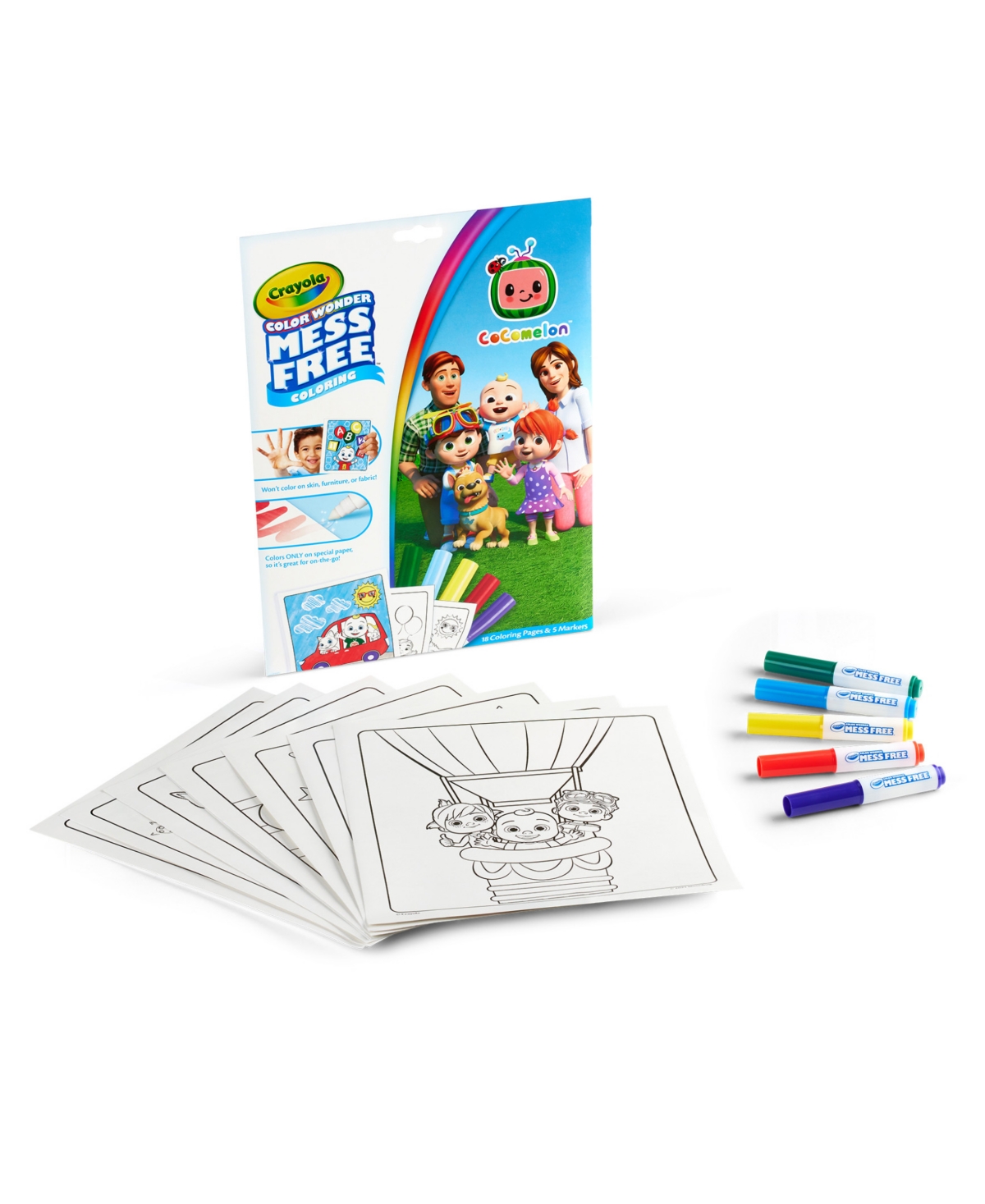 Crayola Color Wonder Cocomelon Coloring Pad and Markers, Pack of 2