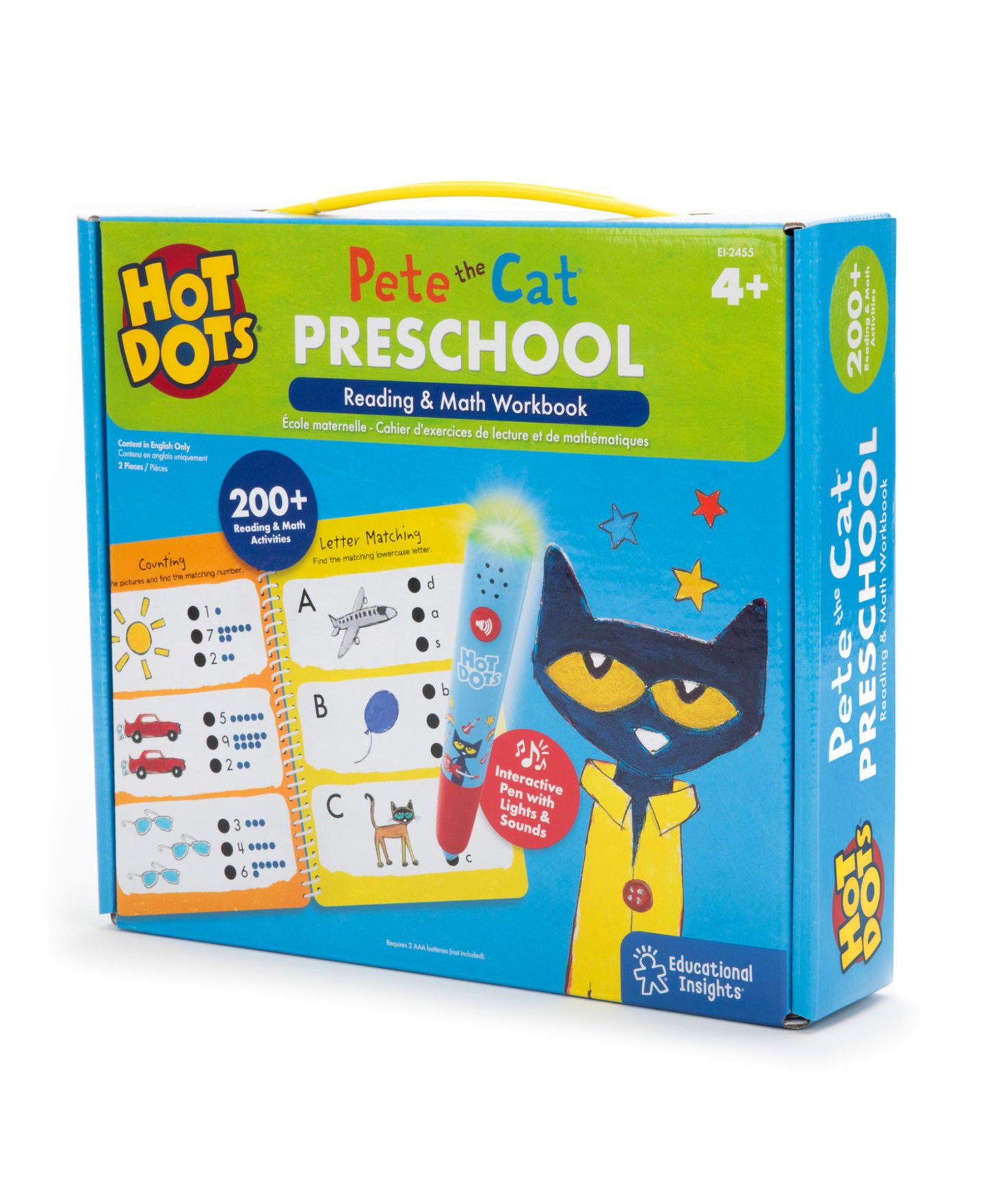 Детская игрушка Educational Insights Pete the Cat Interactive Reading and Math Activity Book, Ages 4+ — фото 4