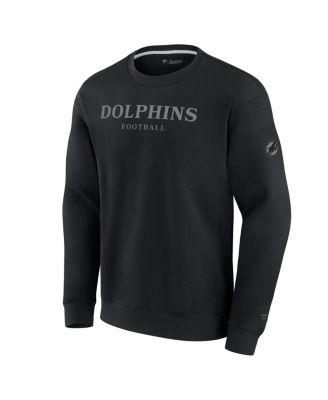 Men's and Women's Black Miami Dolphins Elements Unlimited Fleece Pullover Sweatshirt
