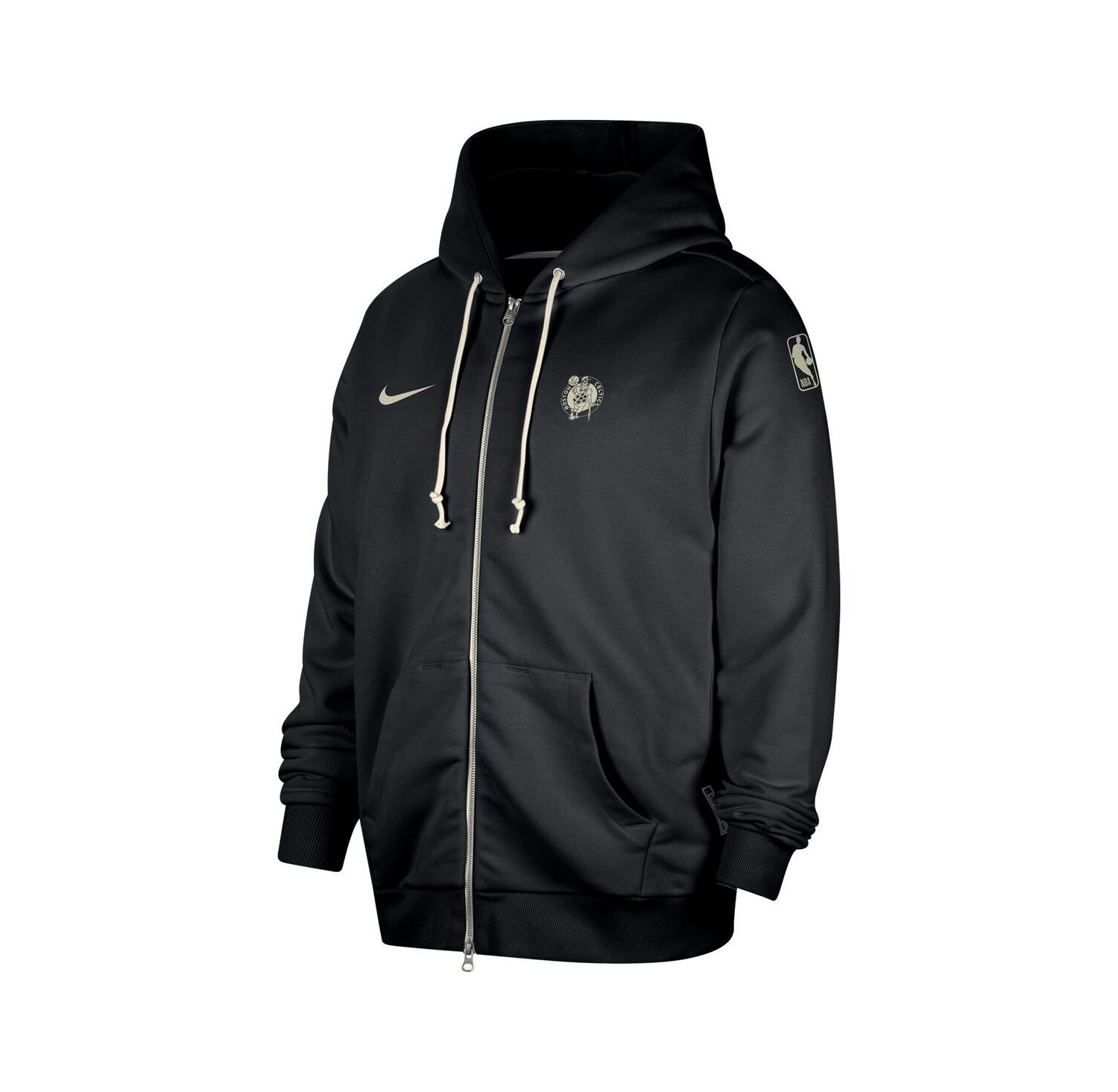 Men's Black Boston Celtics Authentic Standard Issue Full-zip Hoodie Jacket