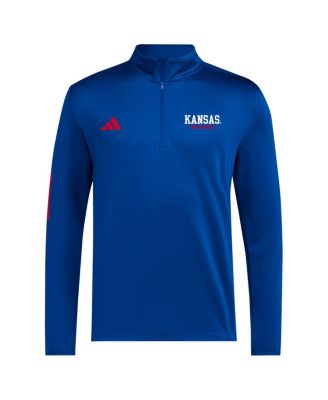 Men's Royal Kansas Jayhawks Half-Zip Pullover Golf Jacket