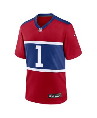 Men's Malik Nabers Century Red New York Giants Alternate Player Game Jersey