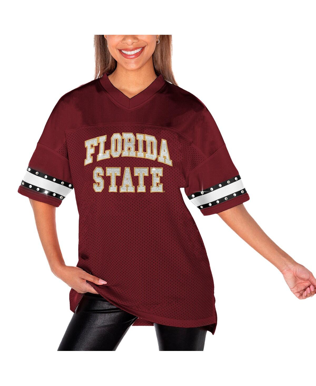 Gameday Couture Women'sFlorida State Seminoles Until Kickoff Rhinestone Fashion T-Shirt - Garnet