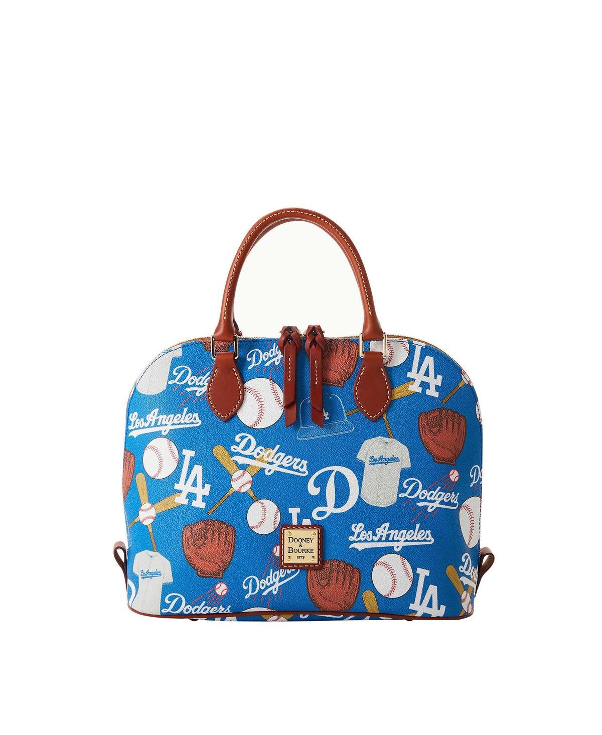 Dooney & Bourke Los Angeles Dodgers Game Day Zip Zip Satchel In Blue