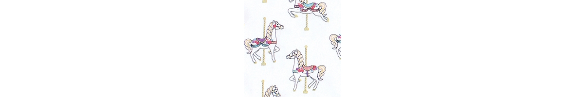 Hudson Baby Baby Girls Hudson Cotton Sleeveless Wearable Sleeping Bag, Sack, Blanket, 0-6 Months - Carousel horse