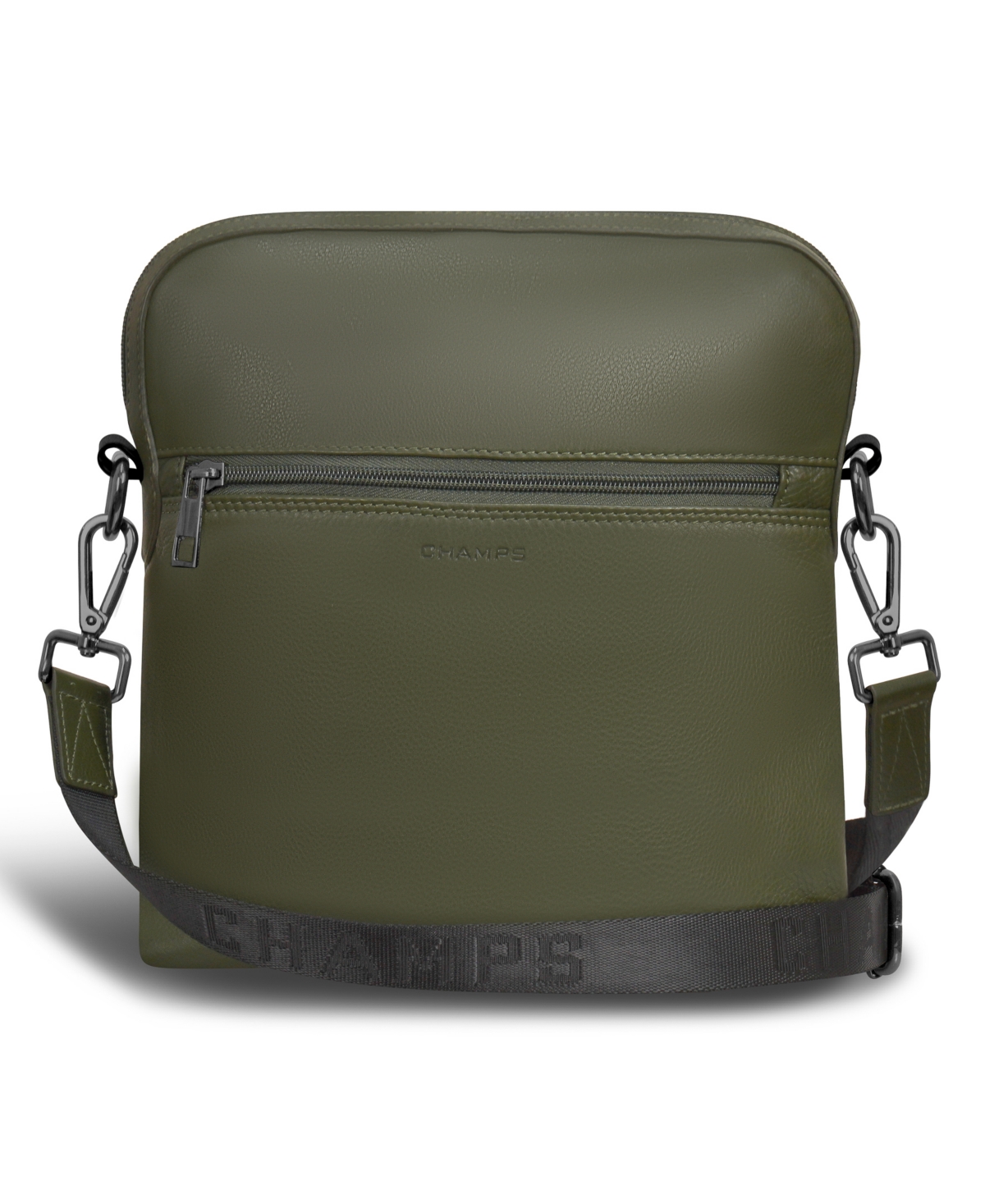 Onyx Leather Crossbody Bag - Khaki