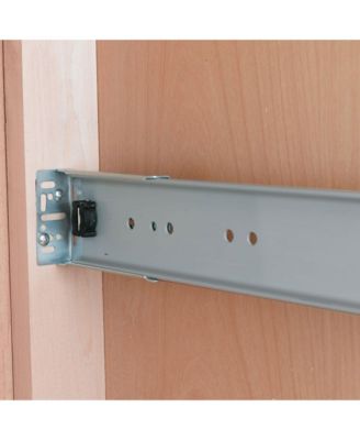 Pullout Top Mount Trash Can 35 qt., Silver, 4WCTM-1516DM-1