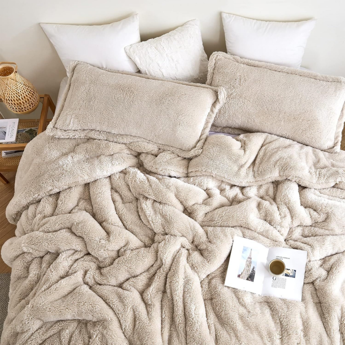 Coma Inducer Oversized Comforter - The Original Plush -- White sand