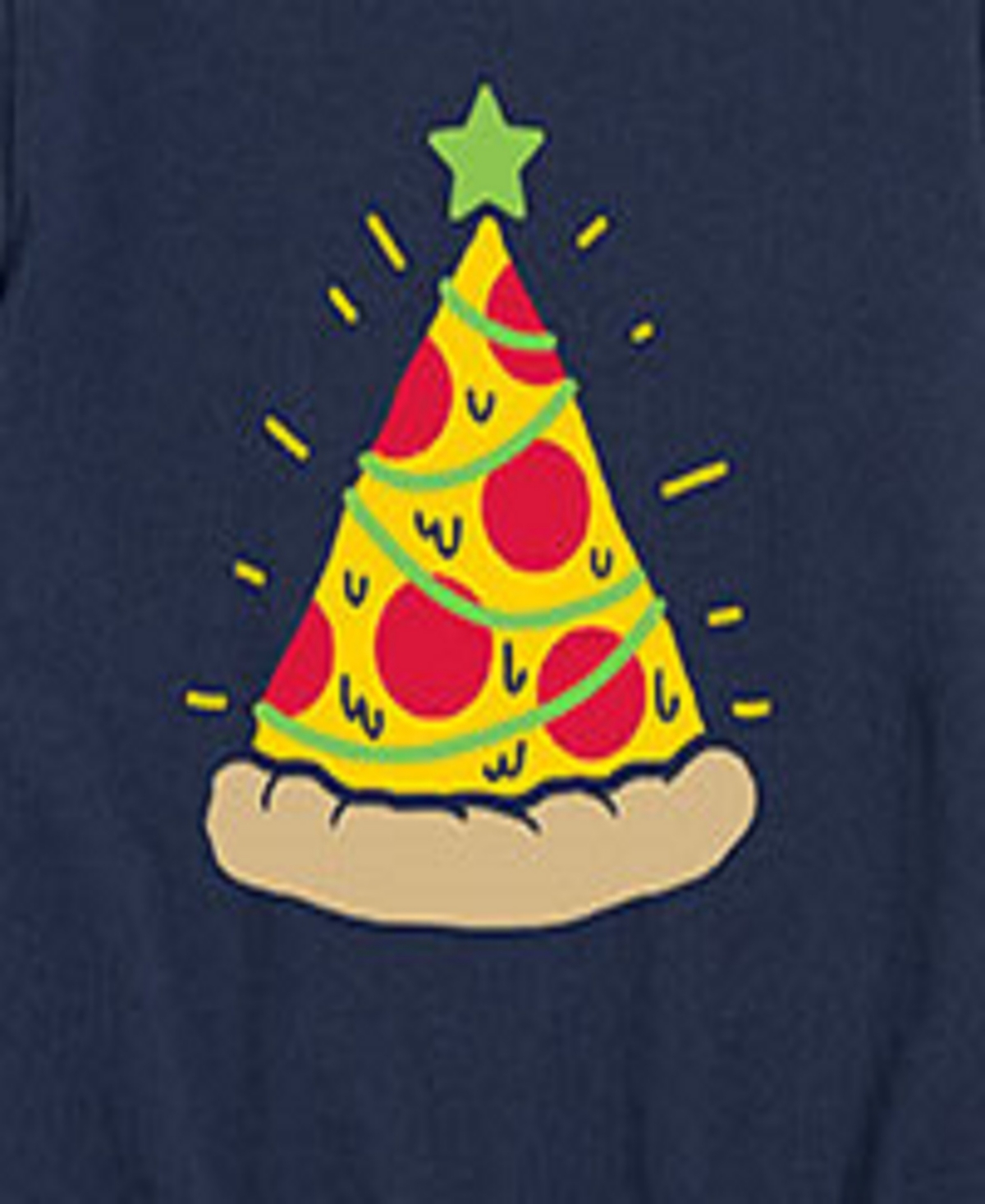 Hybrid Big Boys Pizza Tree Graphic Tee In Blue