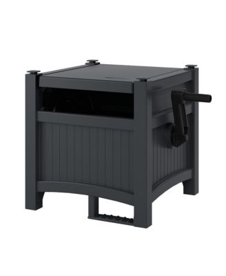 Hideaway 100 Ft Garden Hose Reel for 5/8 Inch Hoses, Cyberspace (2 Pack)