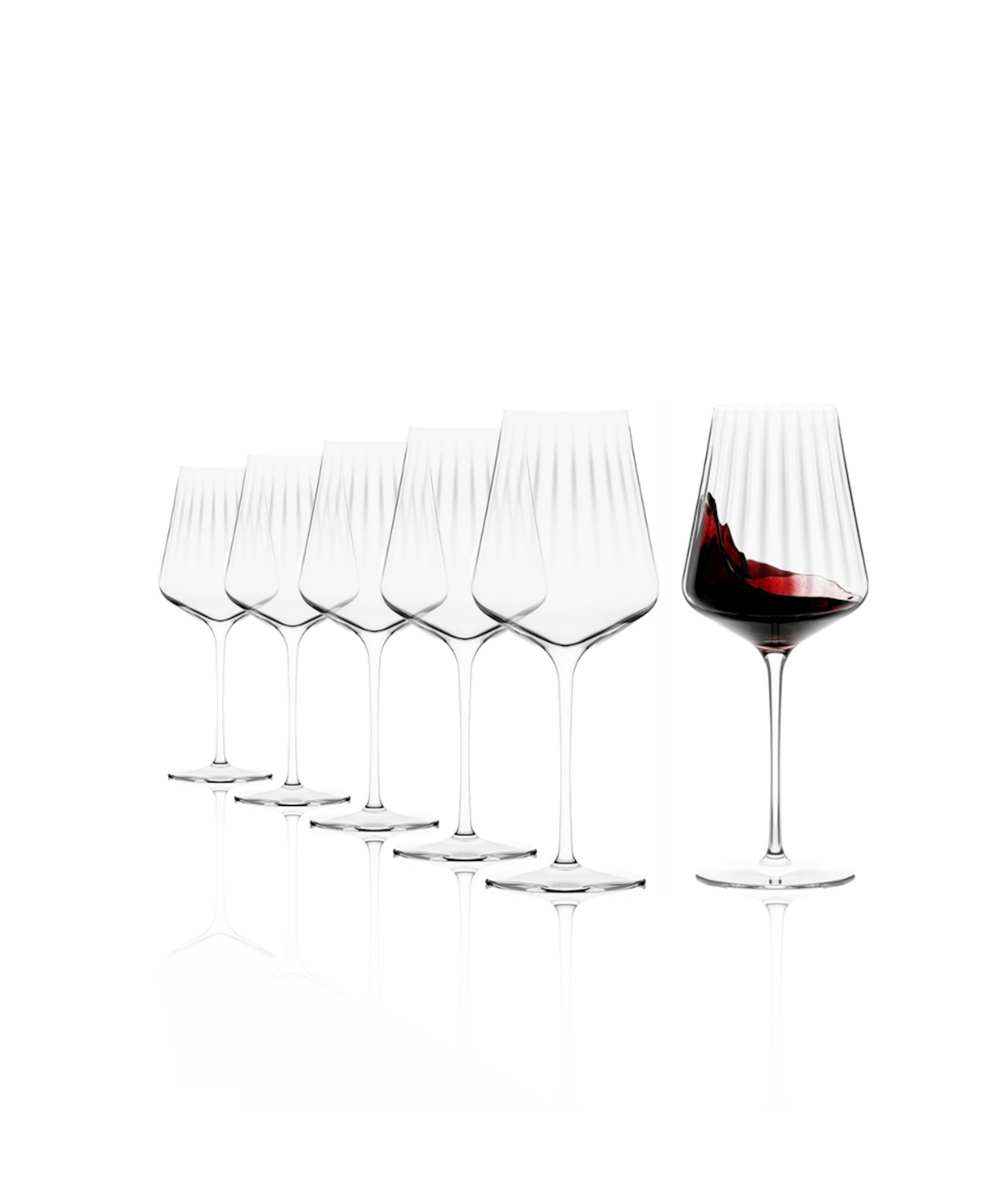 Stolzle Lausitz Symphony Bordeaux Glasses, Set Of 6 In Crystal
