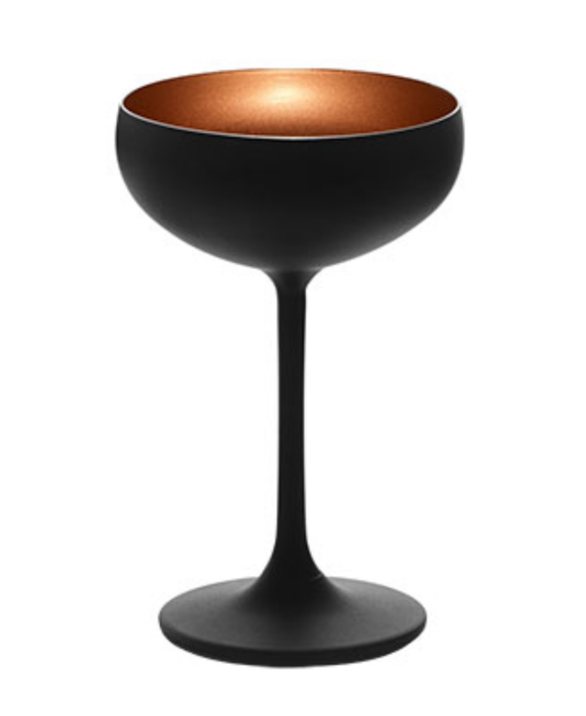 Stolzle Lausitz Olympia Saucer Glasses, Set Of 2 In Black With Bronze