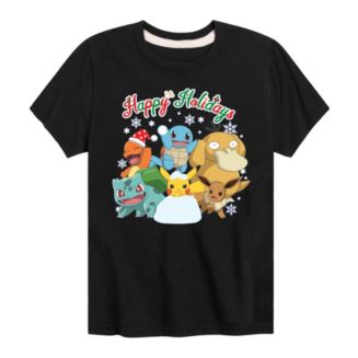 Pokémon Big Boys Happy Holidays Graphic Tee - Macy's