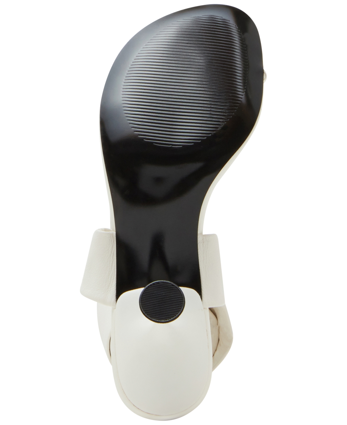 Steve Madden Utilize Womens Faux Leather Wrap Heels In White Leather
