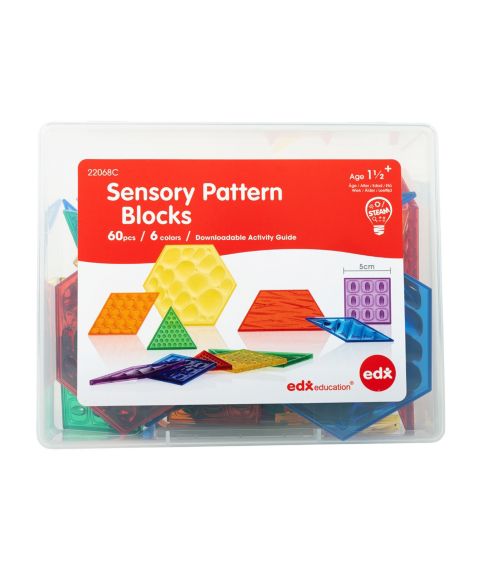Детский конструктор edxeducation Translucent Sensory Pattern Blocks