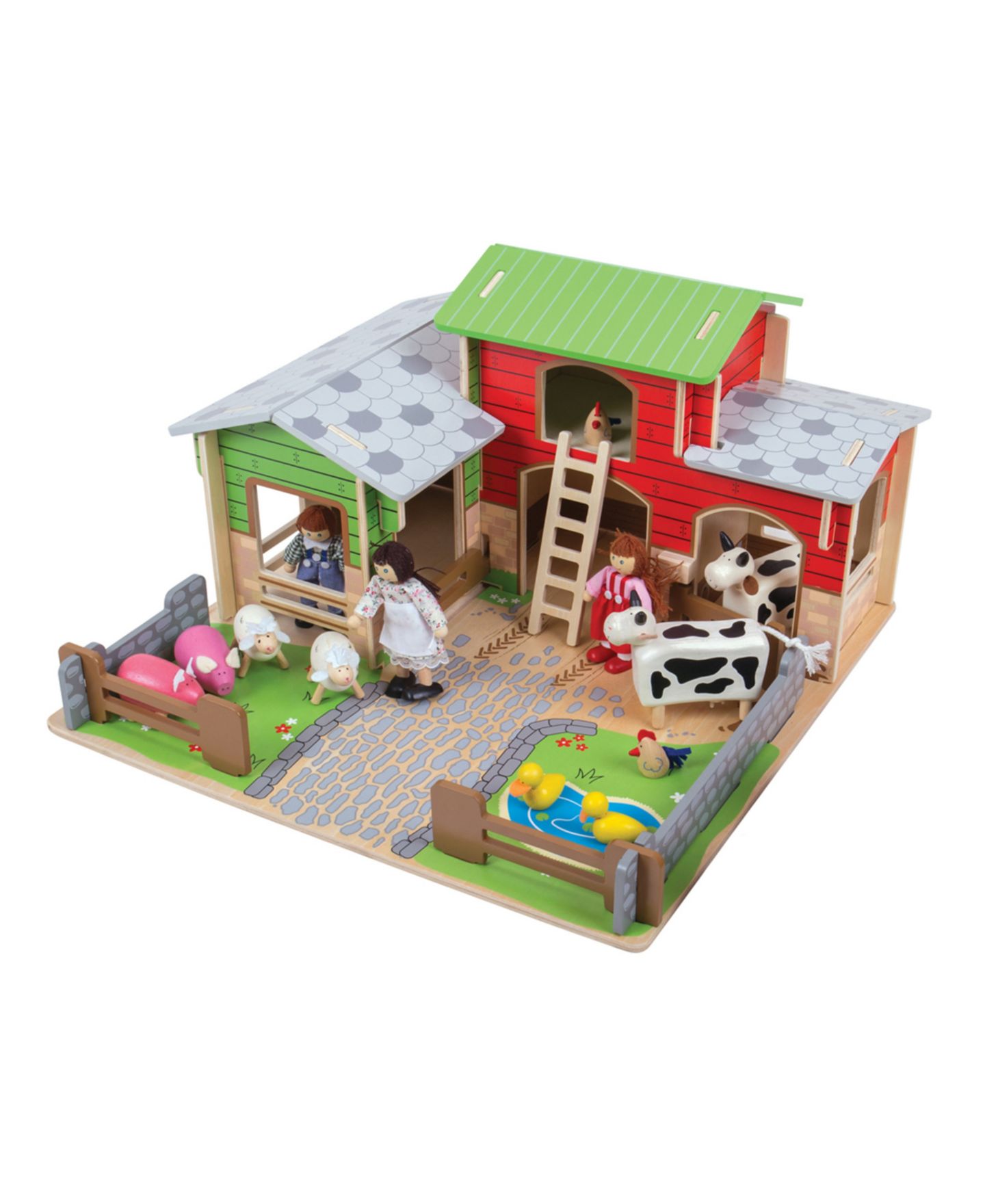 Детские фигурки Bigjigs Toys Wooden Farm Animals — фото 2