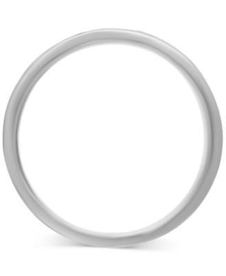 Men's Diagonally-Engraved Milgrain Detail Wedding Band in Sterling Silver & 18k Gold-Plated Sterling Silver