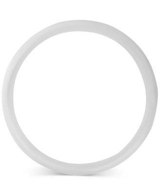 Men's Milgrain Bead Step-Edge Wedding Band in Sterling Silver & Black Rhodium