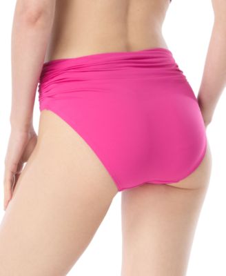Women's Shirred-Waist Bikini Bottoms 