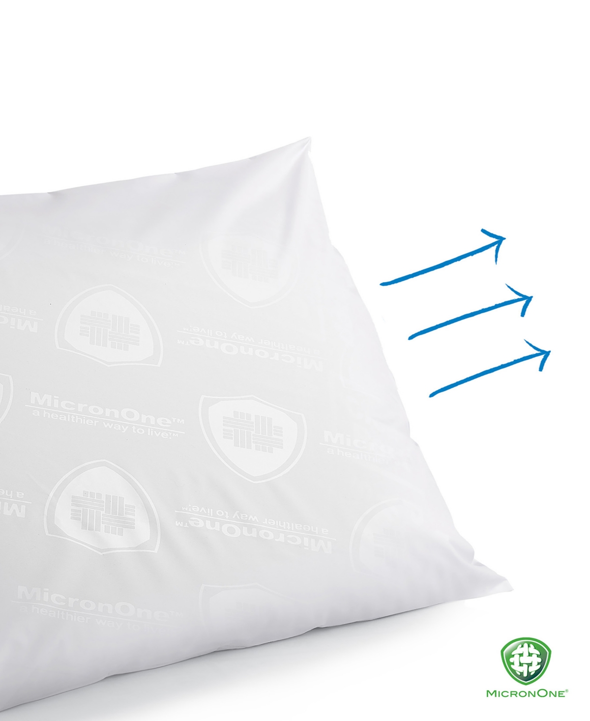 Cleanbrands Pro Zippered 2-pack Pillow Protector, King In White