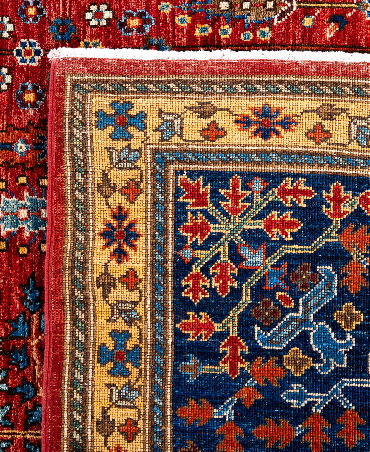 Adorn Hand Woven Rugs Serapi M1999 8'11"x12' Area Rug In Red
