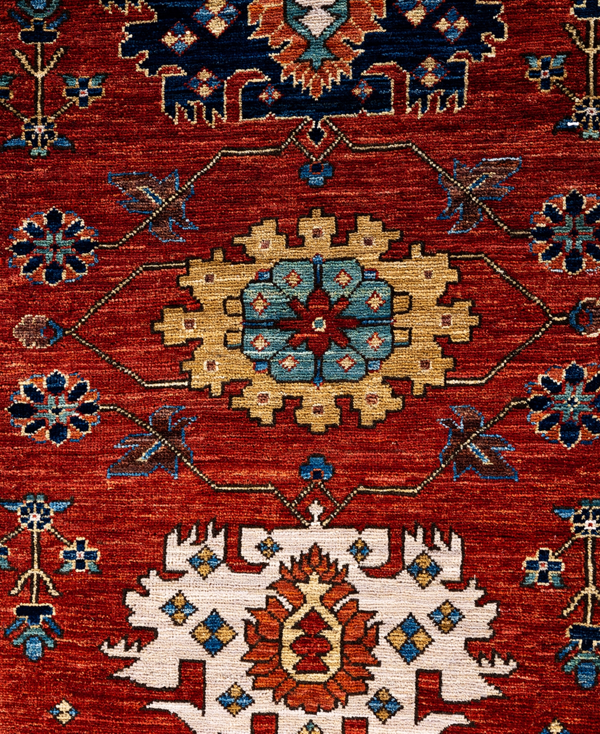 Adorn Hand Woven Rugs Serapi M1999 9'x11'9" Area Rug In Red