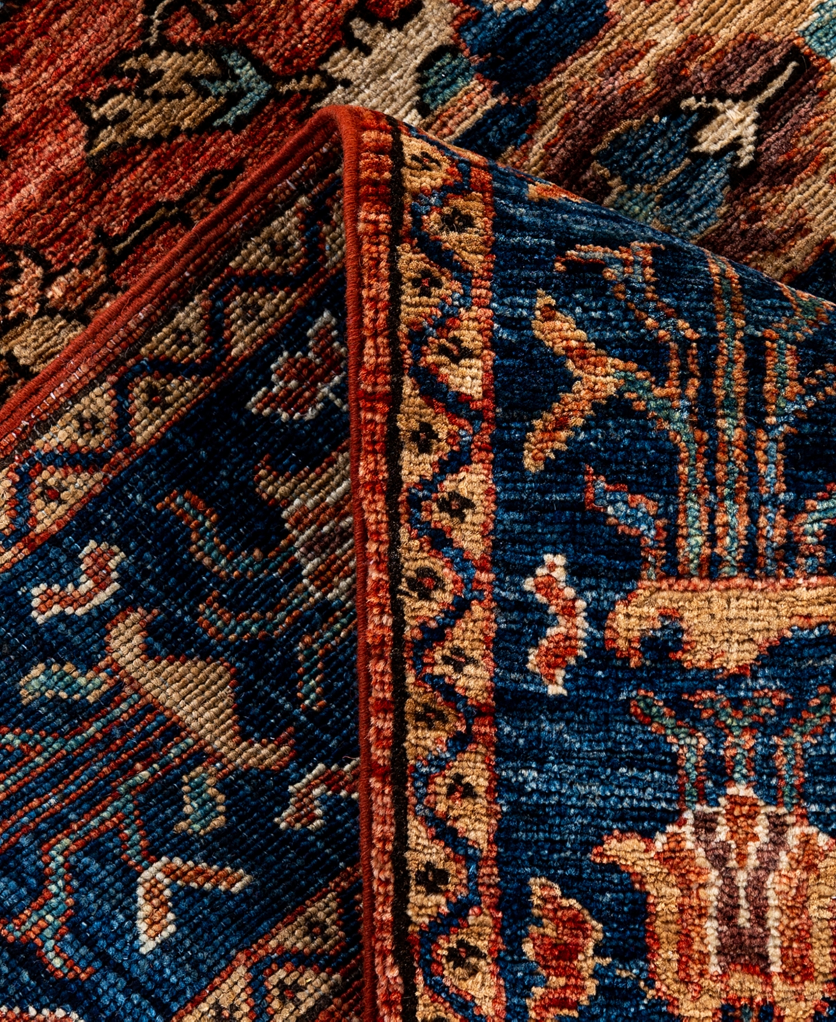Adorn Hand Woven Rugs Serapi M1999 6'2"x8'8" Area Rug In Red
