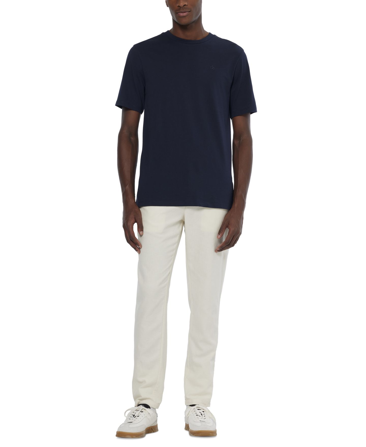 Мужские брюки SCOTCH & SODA Linen Warren Drawstring, цвет: Молочный белый — фото 2