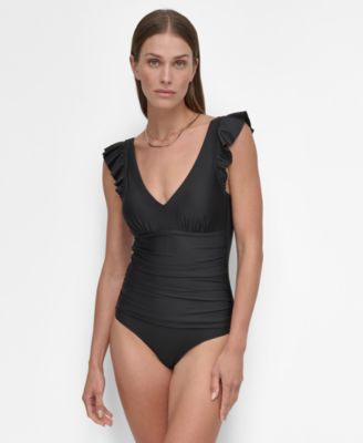 Women's Ruffled Underwire One-Piece Swimsuit