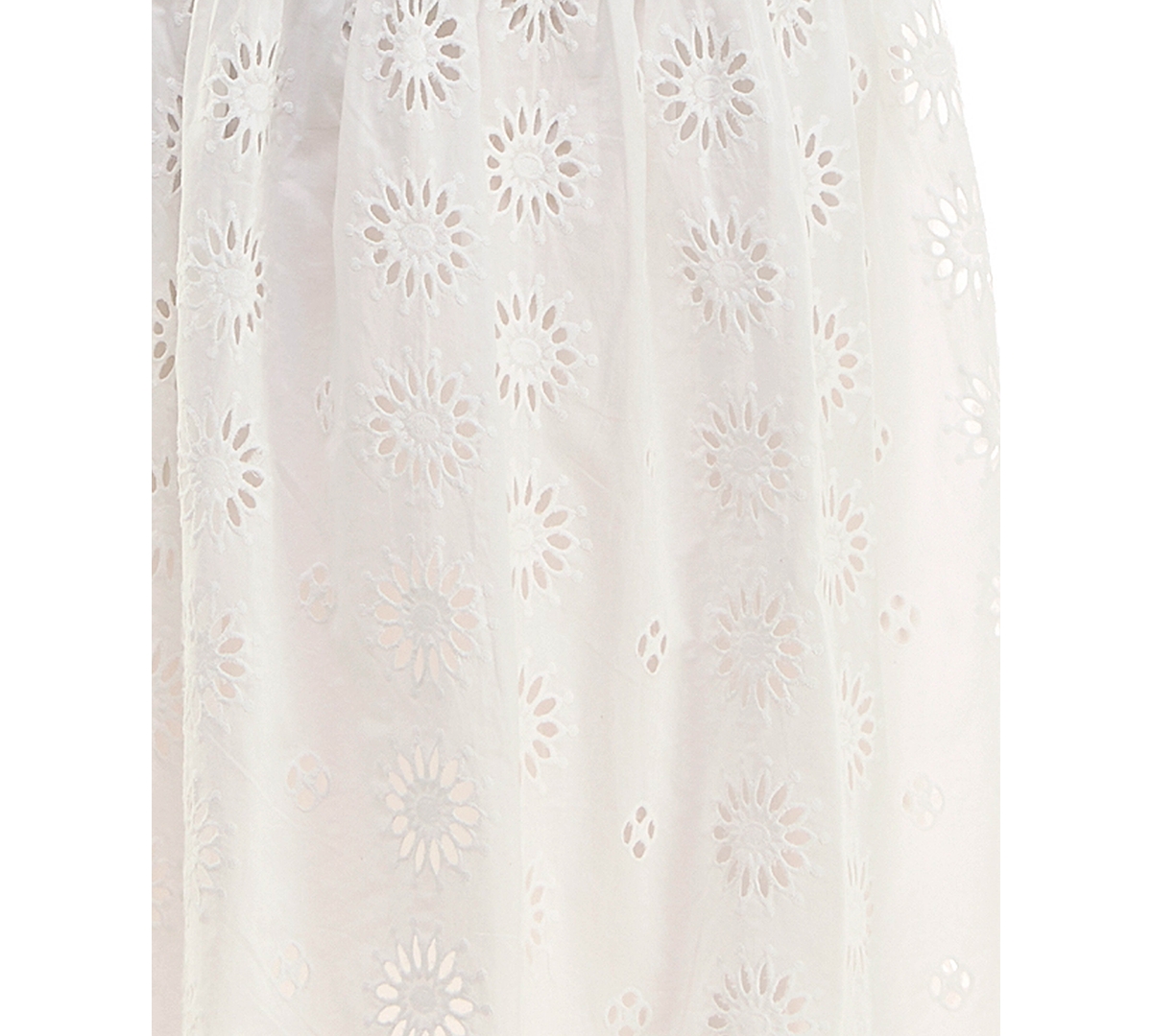 CITY STUDIOS JUNIORS' EYELET BACK-TIE MIDI DRESS 