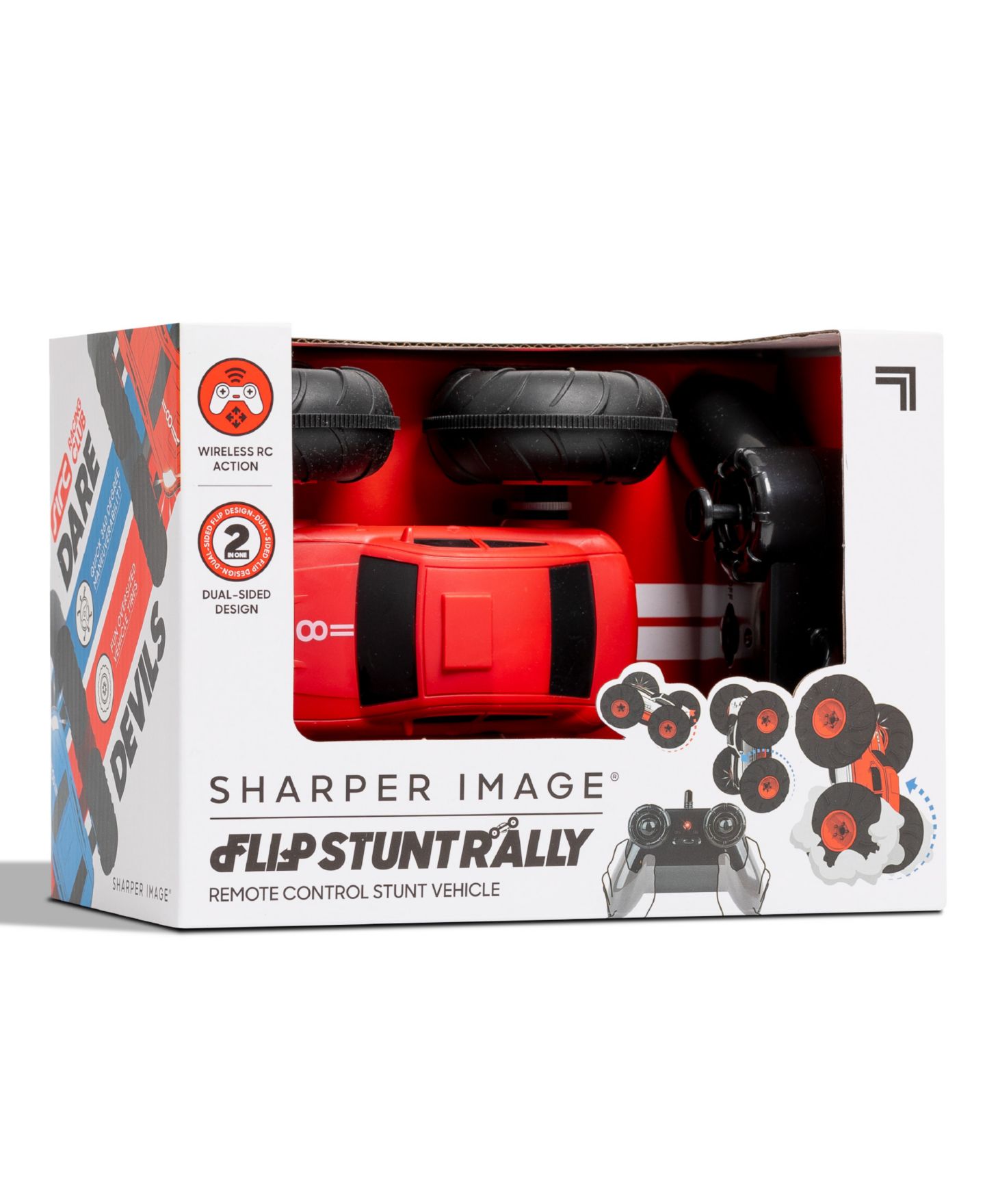 Детская игрушка Sharper Image Remote Control Cars Flip Stunt Rally Toy, 2-in-1 Reversible Car — фото 10