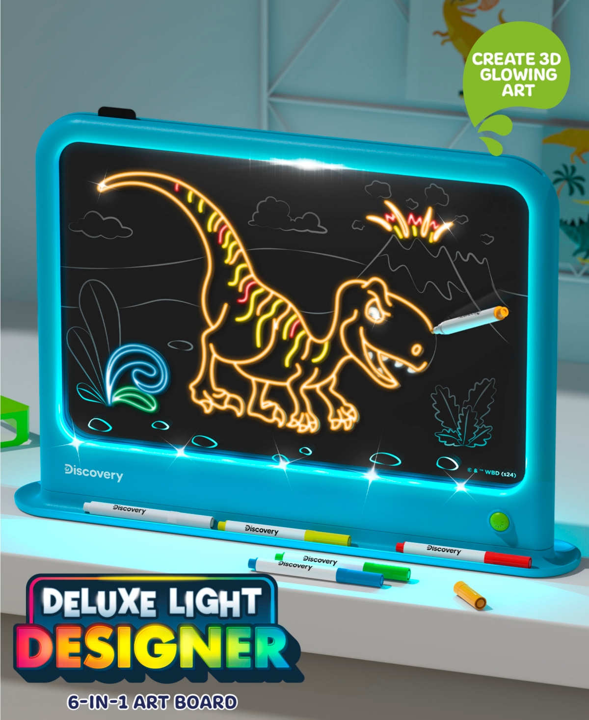 Discovery Kids Deluxe Light Designer 6-In-1 Art Board