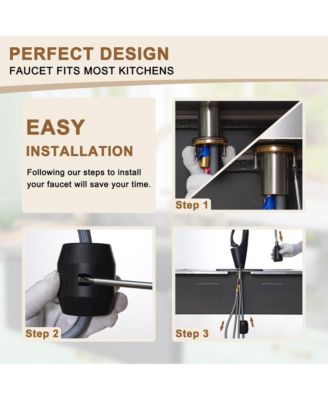 1.8 GPM Pull Down Kitchen Faucet with Deck Plate