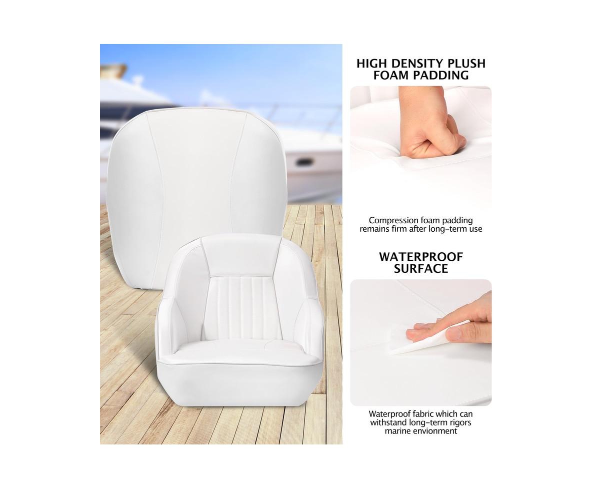 gaomon Pontoon Boat Seat,Captain Bucket Seat With Thickened Sponge Padding,Boat Captains Chairs,Fishing Boat Seats, Boat Bucket Seat for Fishing Boat