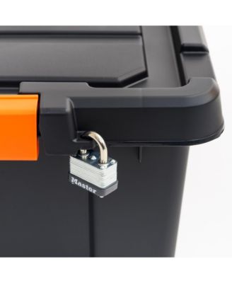 3 Gal. Plastic Storage Bins with Lids, Latching Totes, Heavy Duty Containers