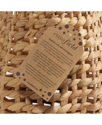 Water Hyacinth Boho Planter Accent Open Weave Wall Hanging Basket