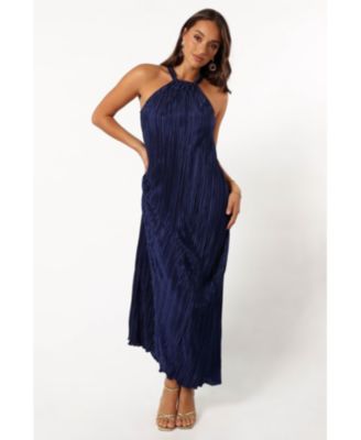 Women's Melody Plisse Halter Maxi Dress