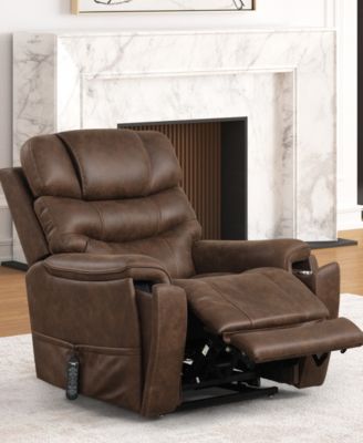 39" Leafstorm Artificial Leather Power Recliner Lift Chair