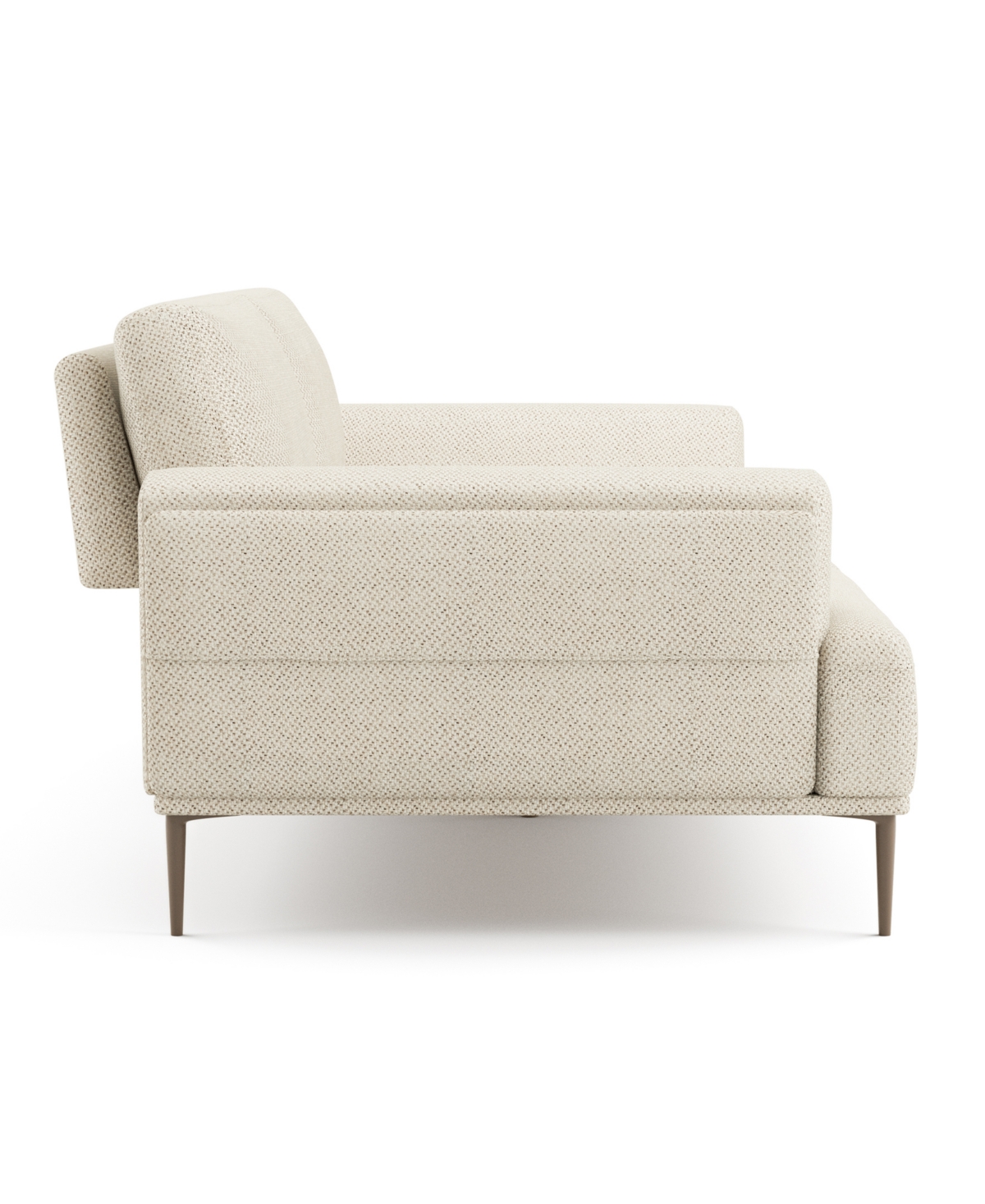 Furniture Of America 65" Orlandi Chenille 2-seater Flared Arm Loveseat In Beige
