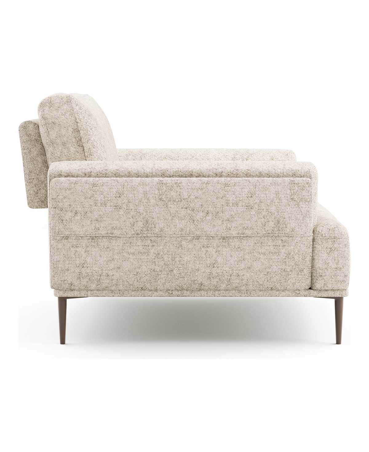 Furniture Of America 44" Orlandi Chenille Arm Chair With Extendable Backrest In Light Brown