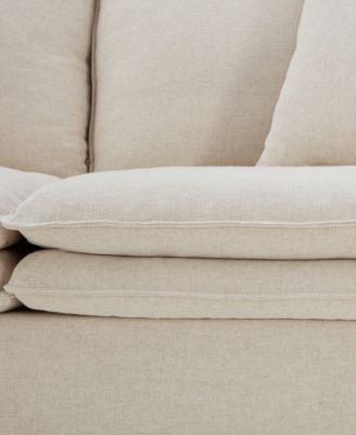 84" Linen Maddy Narrow Track Arm Sofa