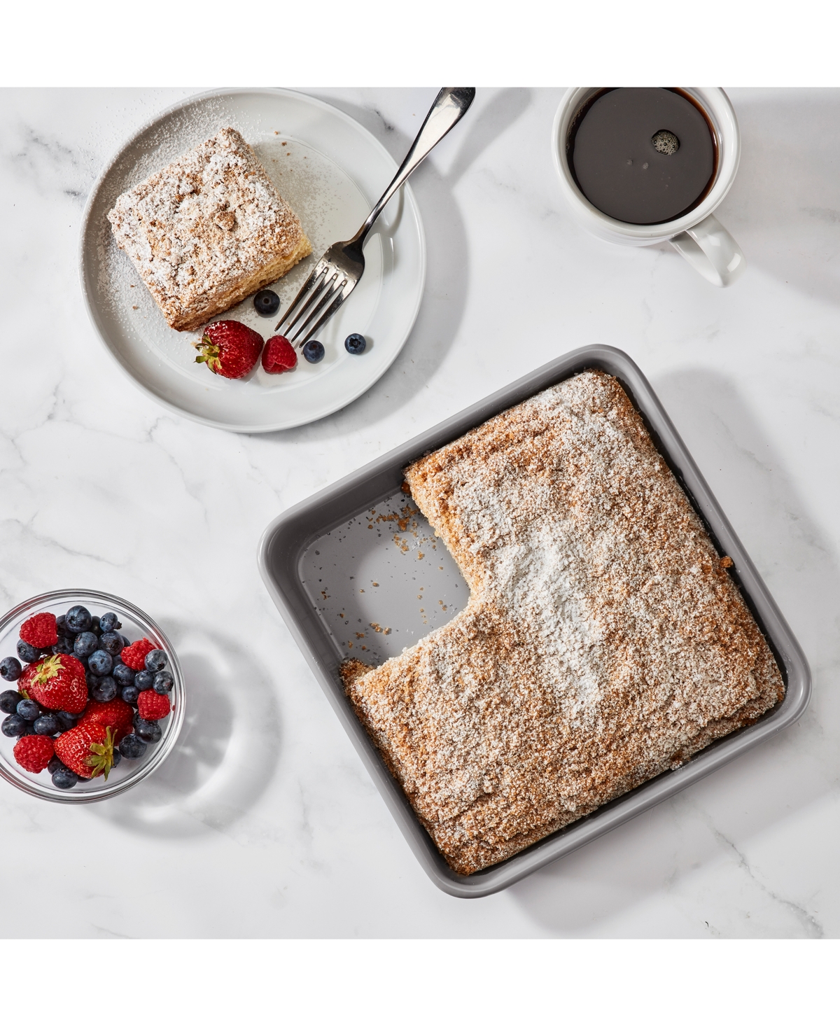Cuisinart Culinary Collection Ceramic Nonstick Bakeware 9" Square Cake Pan In No Color