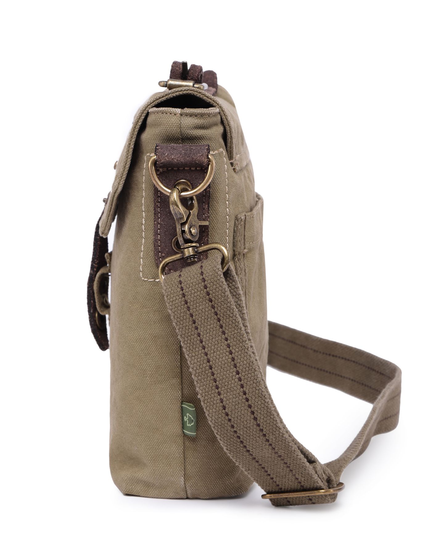 Женская сумка TSD BRAND Coastal Canvas Crossbody, цвет: Оливковый — фото 6