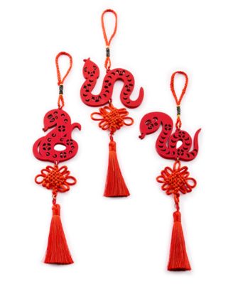 Macy's - Lunar New Year Snake Tassel Ornaments, Set of 3