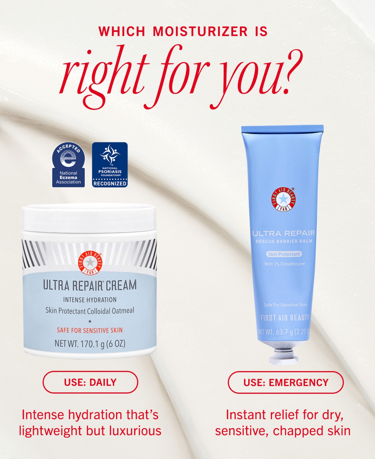 First Aid Beauty Ultra Repair Rescue Barrier Balm With Dimethicone, 2.25 Oz. In No Color