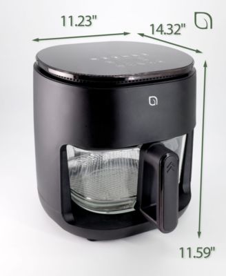5QT Digital Glass Air Fryer - Self-Cleaning, Digital Touch Screen, Healthier Frying, Watch Your Food Cook