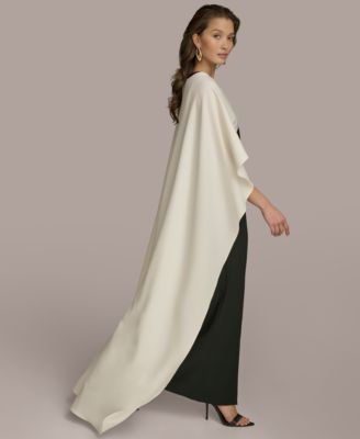 【Donna Karan New York】Chiffon-Cape-Overlay Gown Donna Karan New York Women's Chiffon-Cape-Overlay Gown - Macy's