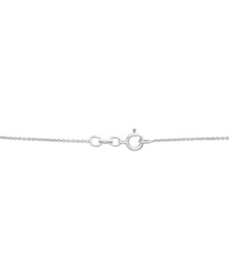 Diamond Open Circle Pendant Necklace (1/2 ct. t.w.) in Sterling Silver, 18" + 2" extender, Exclusively at Macy's