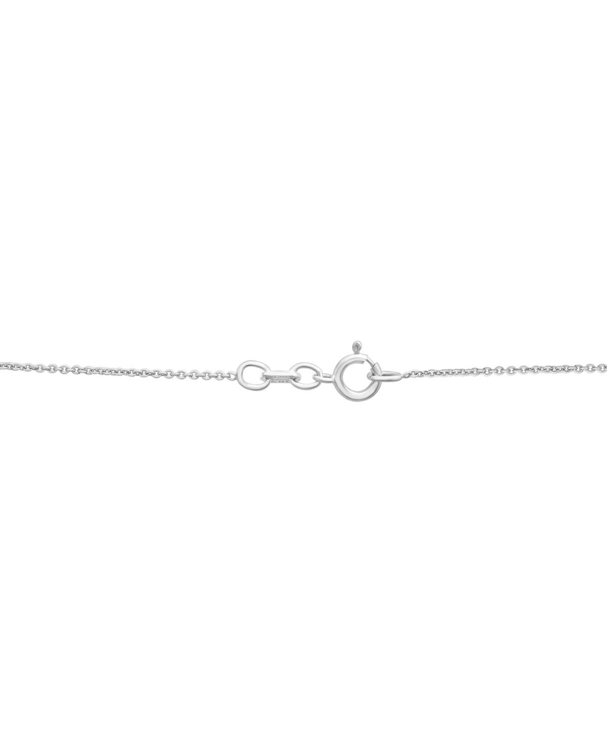 Macy's Diamond Open Circle Pendant Necklace (1/2 Ct. T.w.) In Sterling Silver, 18" + 2" Extender, Exclusive In Sterling Silver