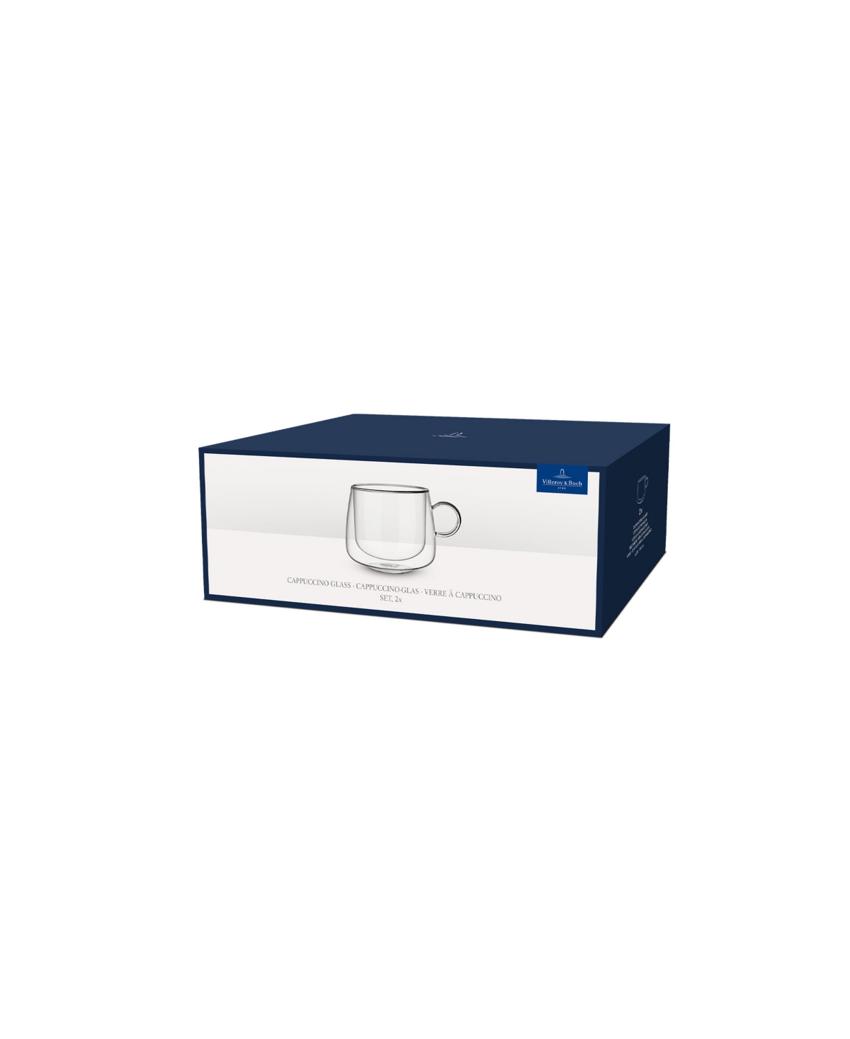 Villeroy & Boch Artesano Hot Cold Beverages Insulated Cappuccino Glass, Set Of 2 In Clear